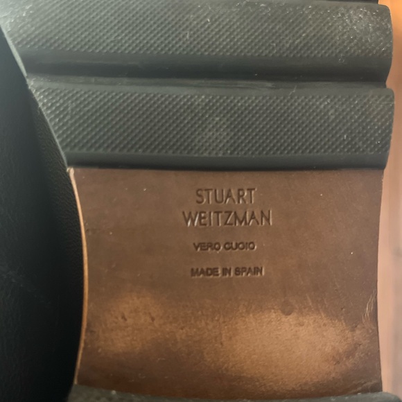 Stuart Weitzman Black Leather Chelsea Boot - Picture 6 of 7